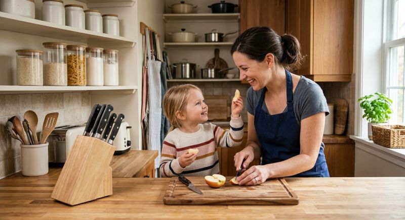 Cuisine plus sûre : rangement, couteaux et petits gestes